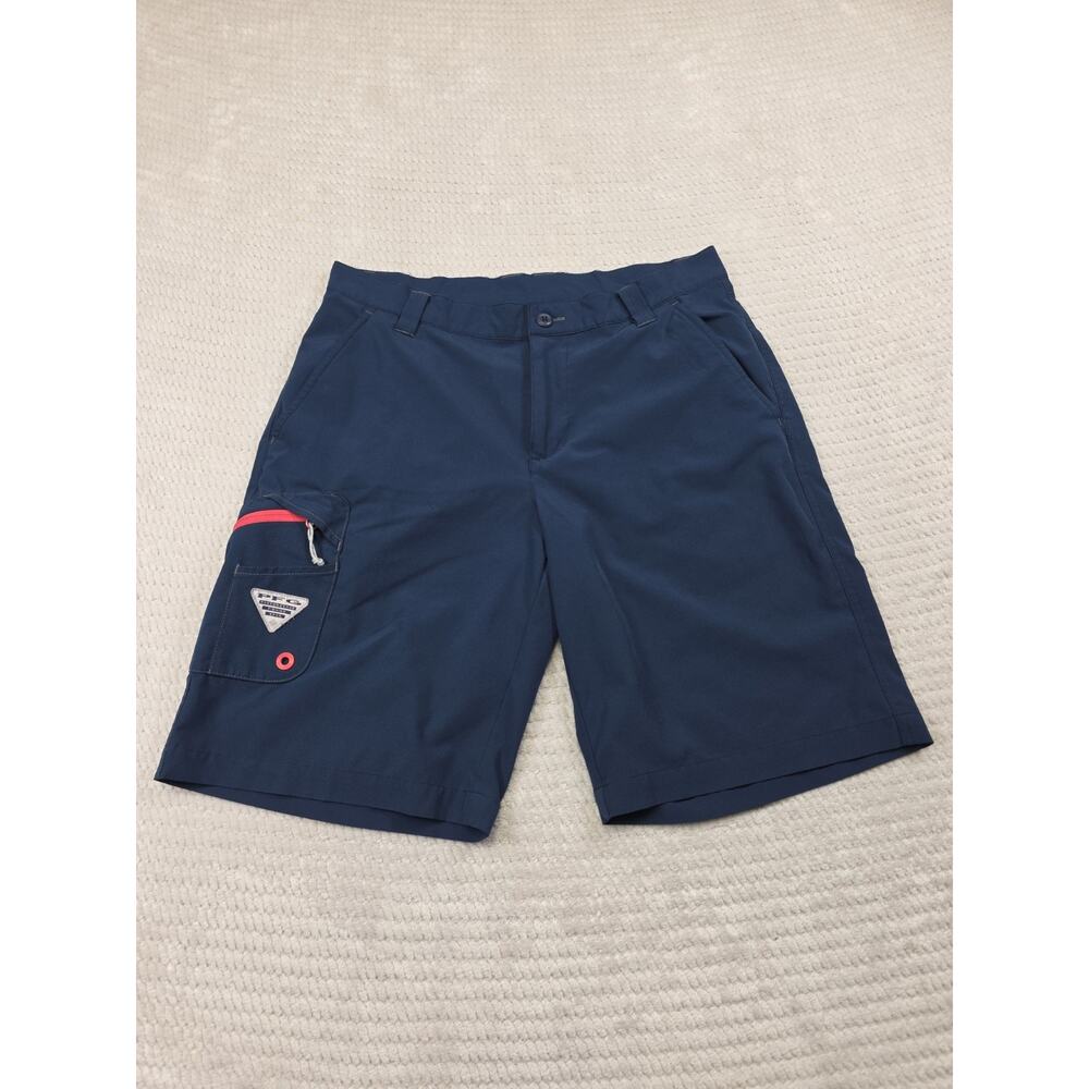 Columbia PFG Shorts Mens 32 Blue Omnishield Outdoor Active Fishing